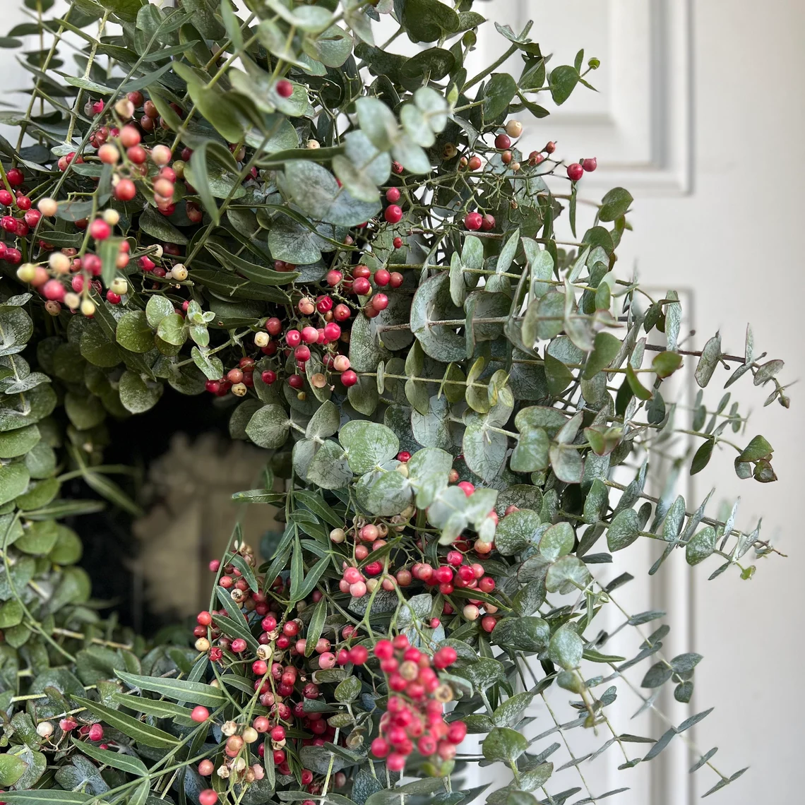 Spiral Eucalyptus and Pepperberry Wreath