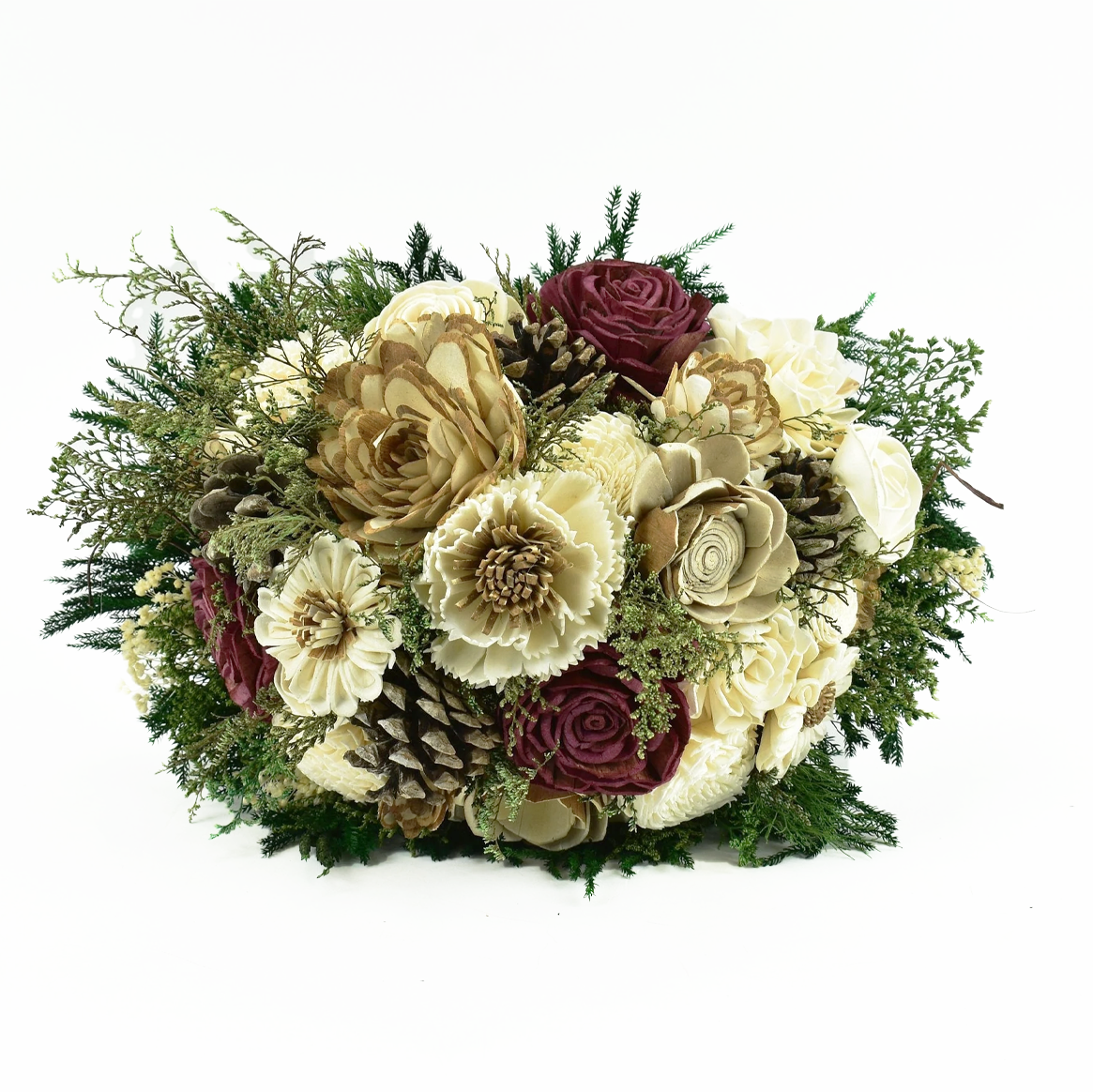 Burgundy Forest Sola Flower Bouquet