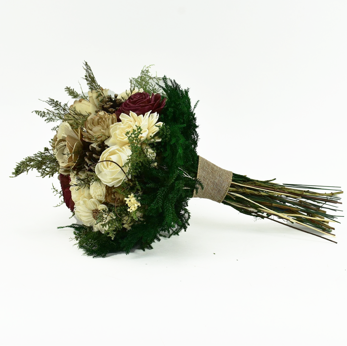 Burgundy Forest Sola Flower Bouquet