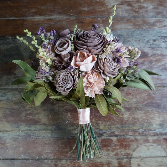 Provencal Jardin Wood Flower Bouquet