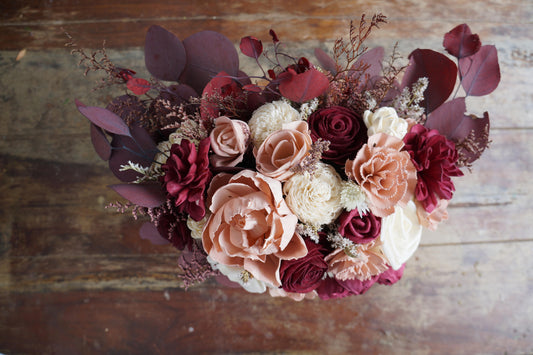 Victorian Wood Flower Bouquet