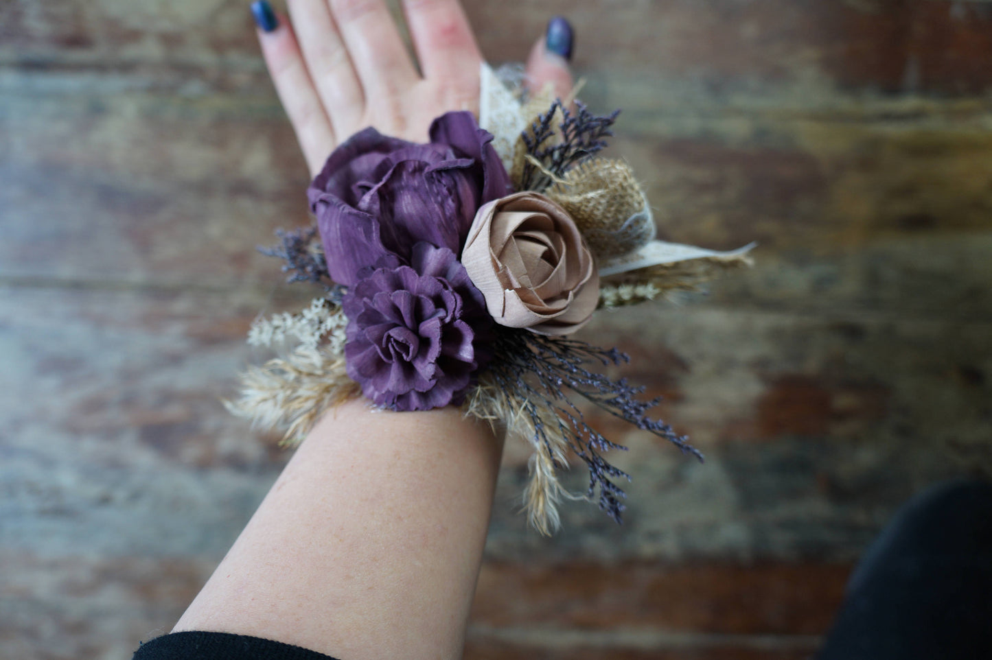 Sugar Plum Sola Flower Corsage