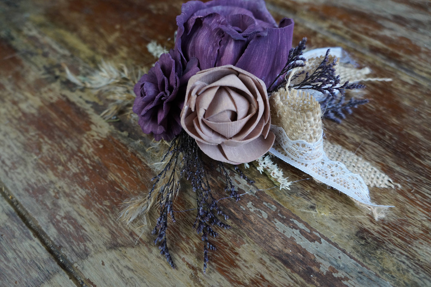 Sugar Plum Sola Flower Corsage