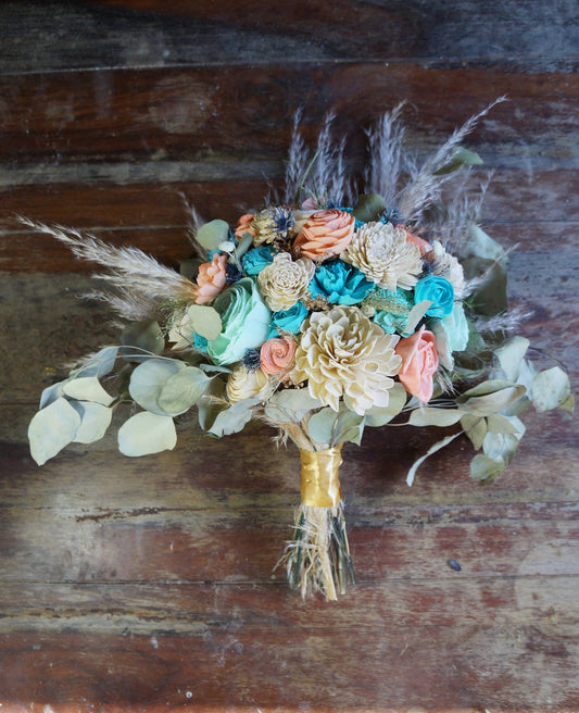 Desert Oasis Wood Flower Bouquet