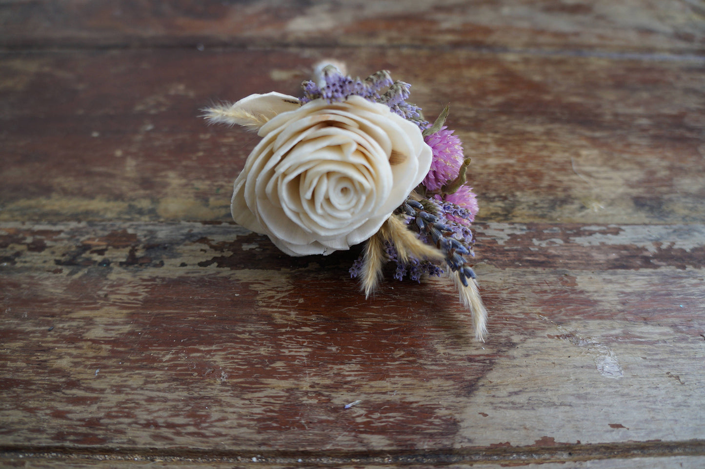 Lavender Dreams Sola Flower Boutonniere