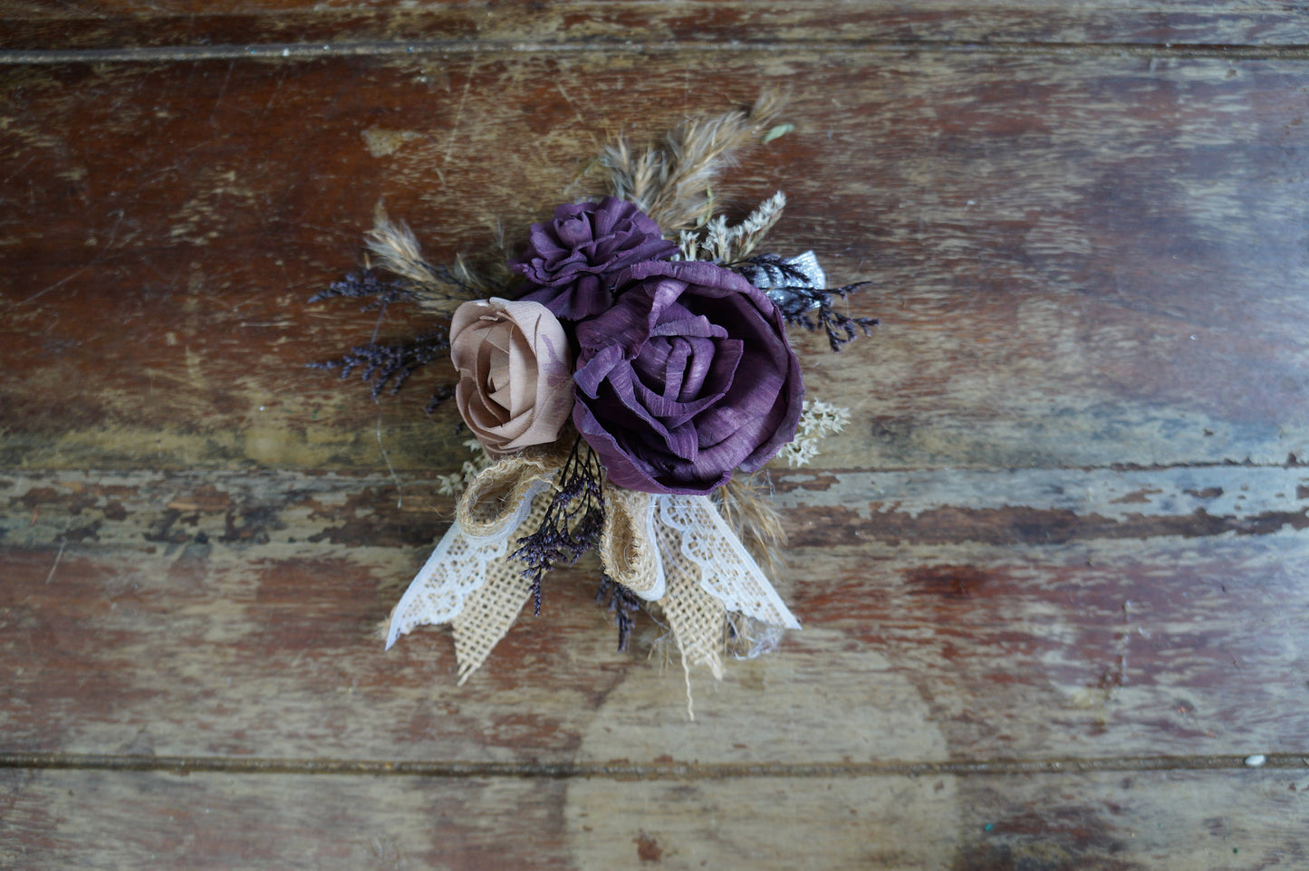 Sugar Plum Sola Flower Corsage