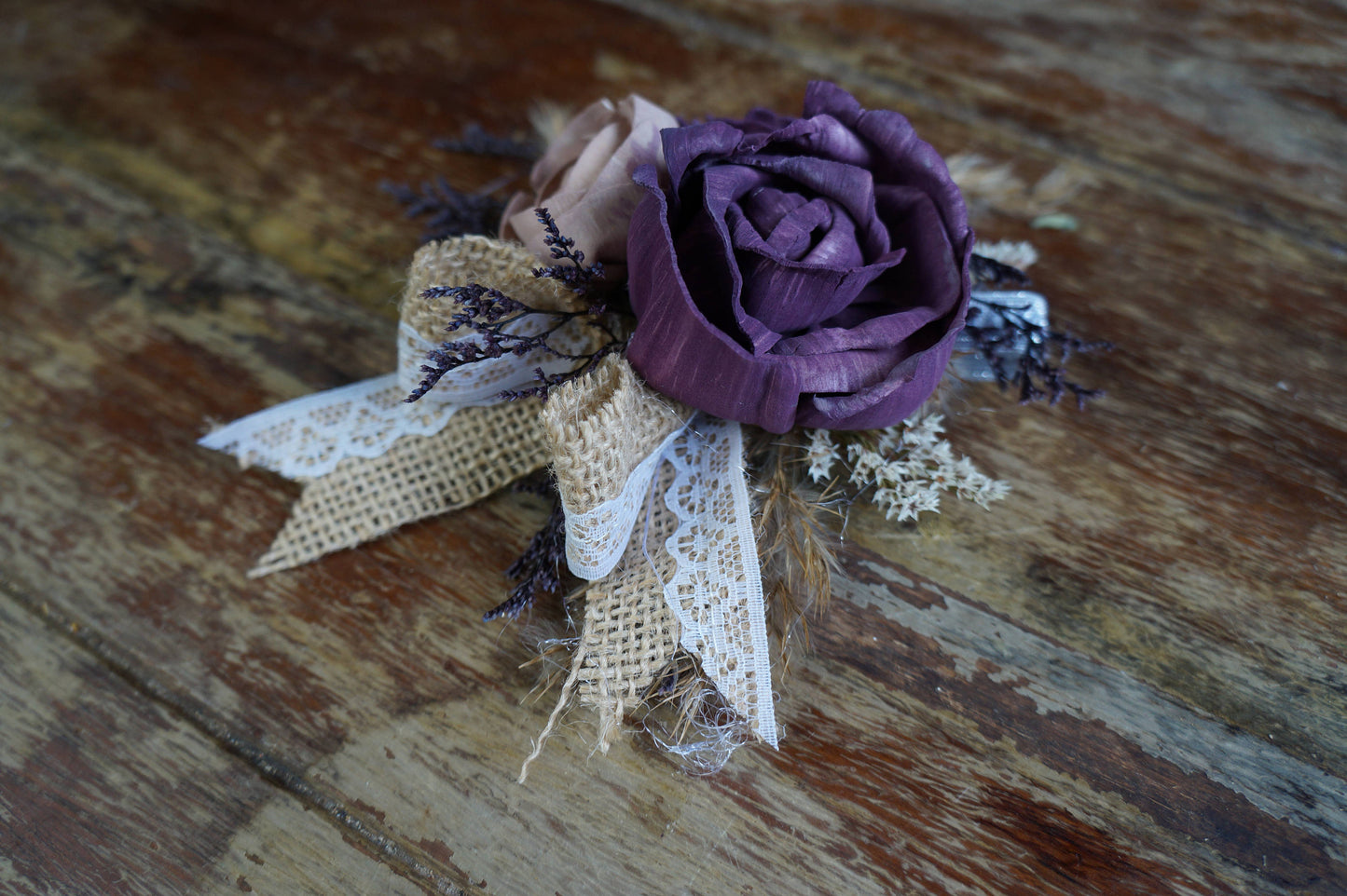 Sugar Plum Sola Flower Corsage
