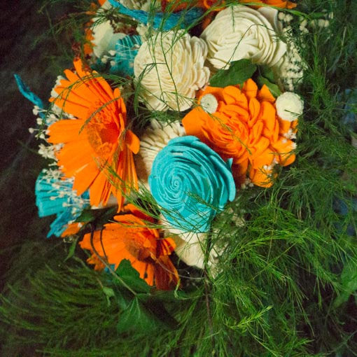 Joya Del Mar Wood Flower Bouquet
