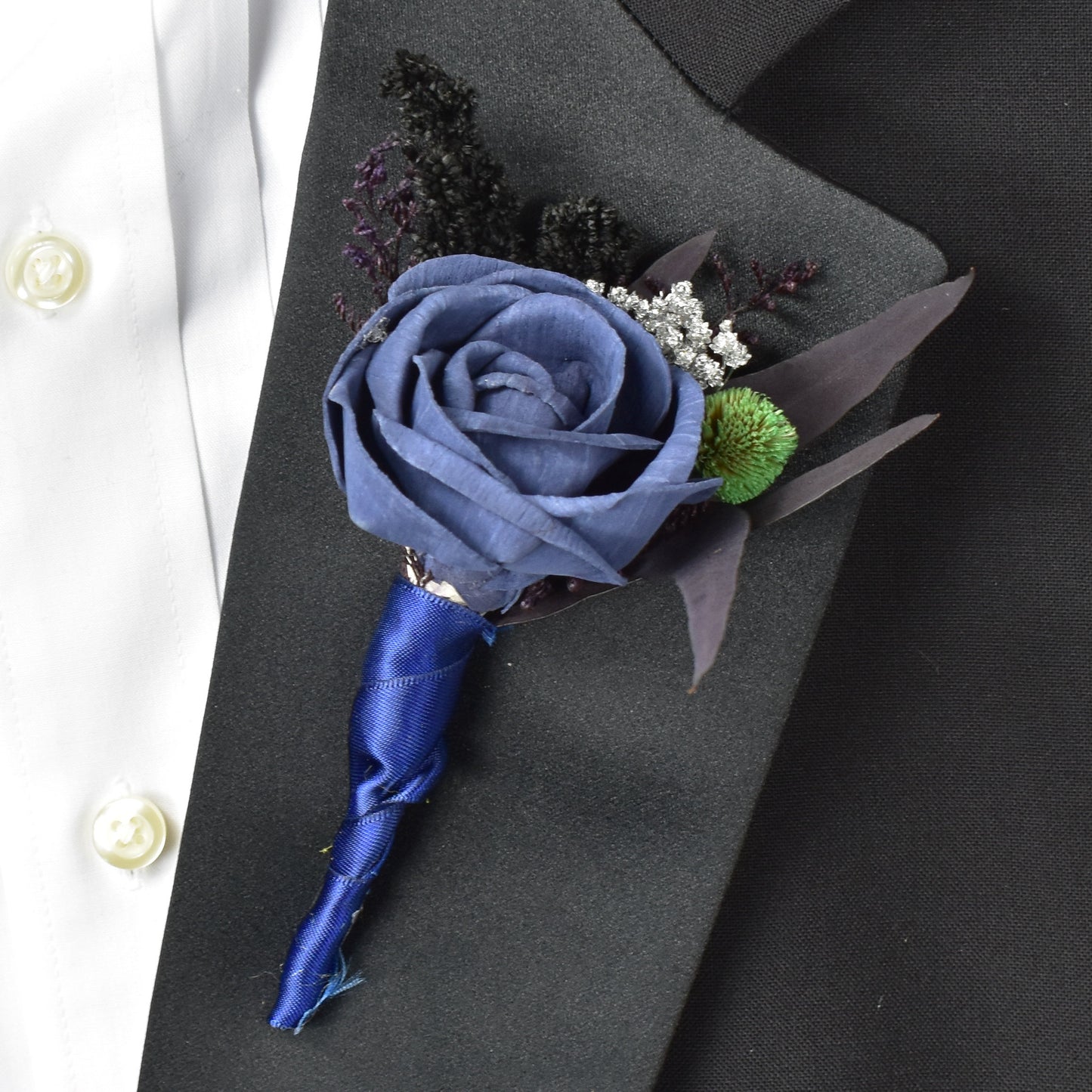 Midsummer's Night Sola Flower Boutonniere