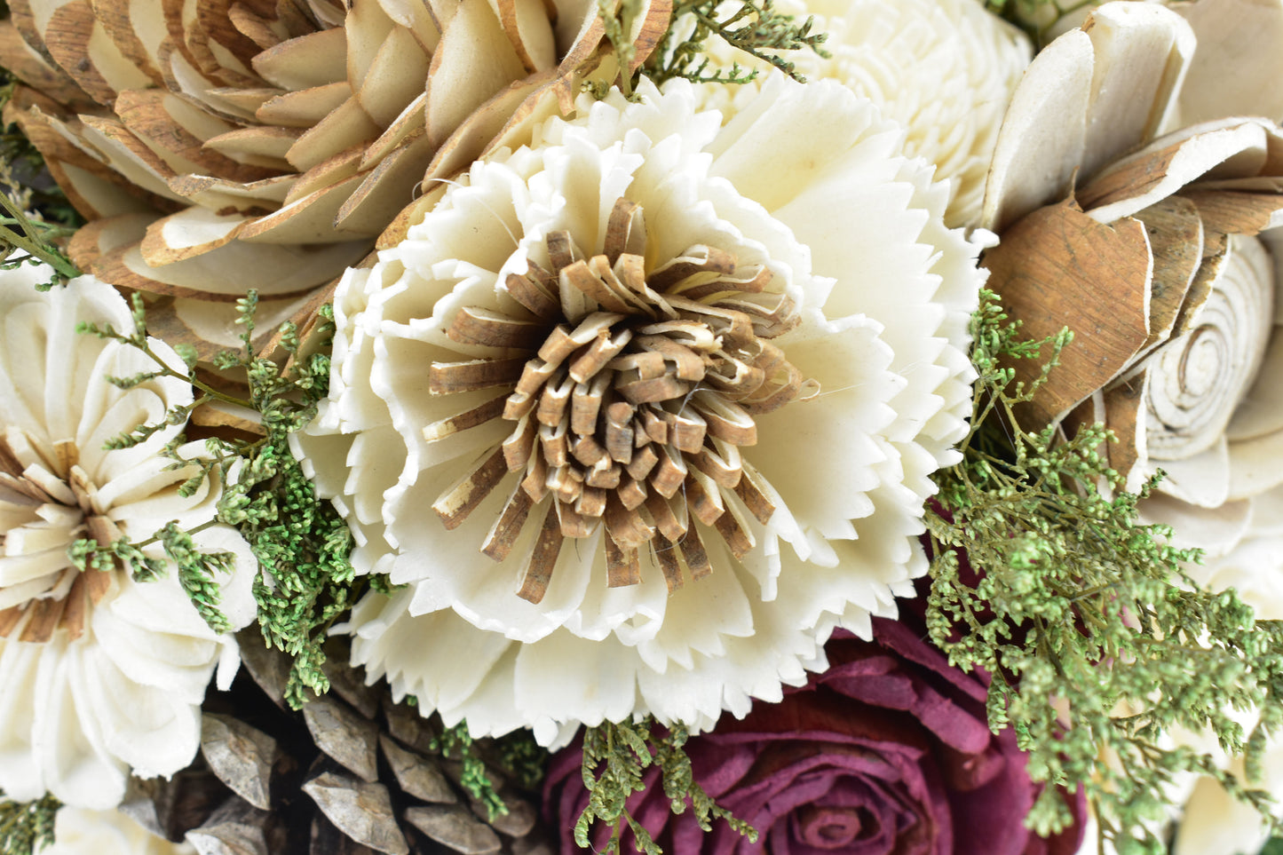 Burgundy Forest Sola Flower Bouquet
