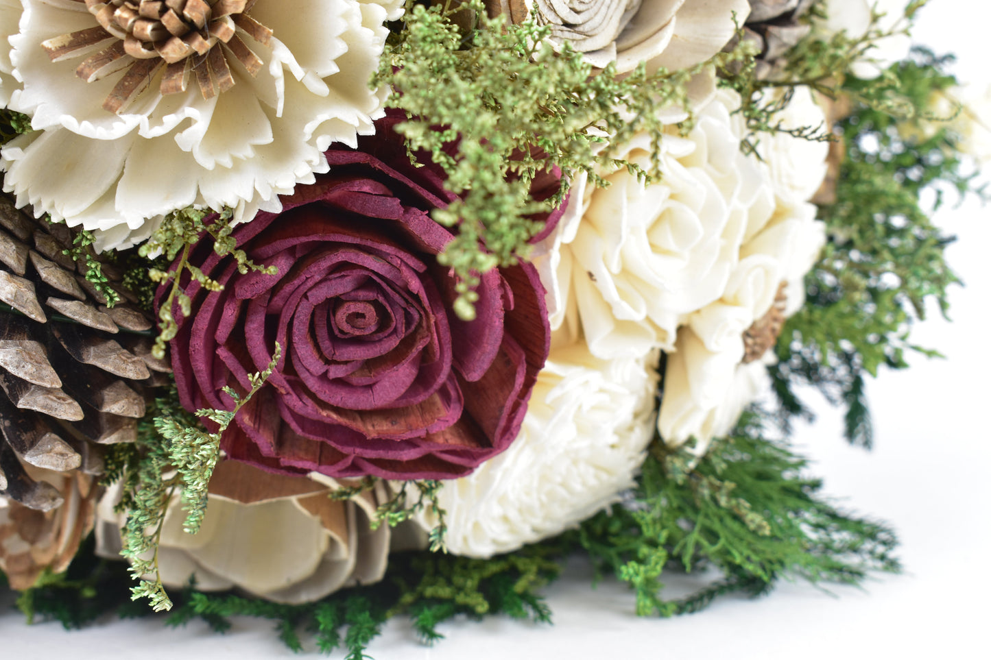 Burgundy Forest Sola Flower Bouquet