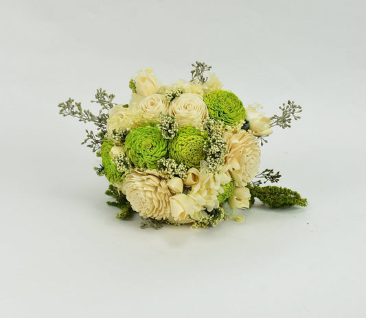 Key Lime Wood Flower Bouquet