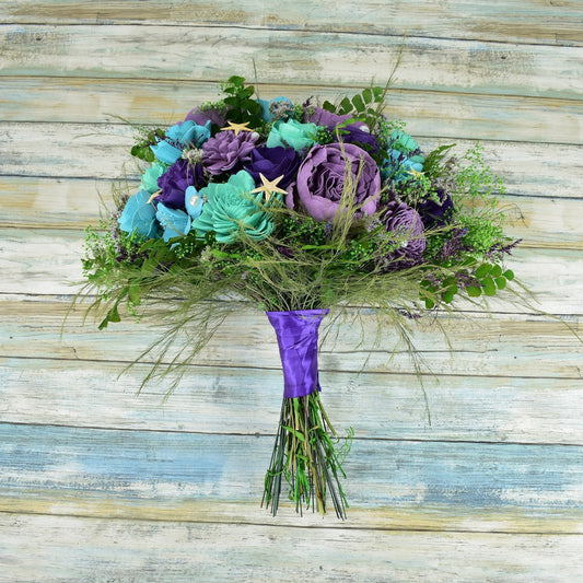 Under the Sea Wood Flower Bouquet
