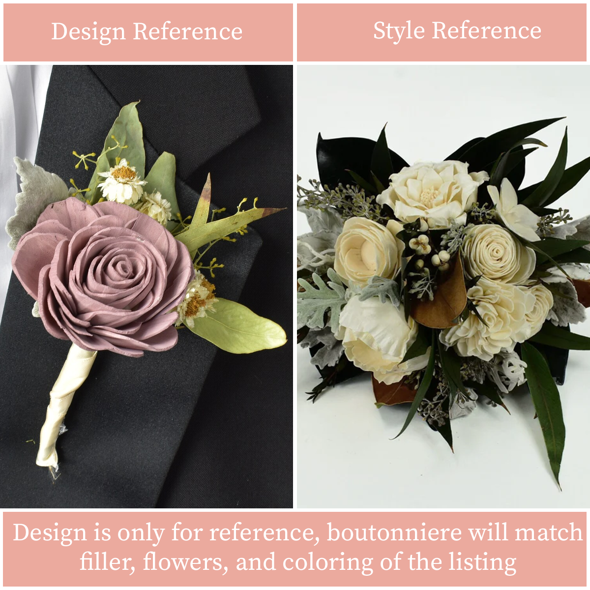 Southern Elegance Wood Flower Bouquet Collection