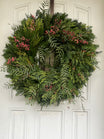 Fresh Redwood, Cedar and Pepperberry Wreath