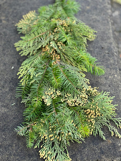 Fresh Cedar and Fir Garland
