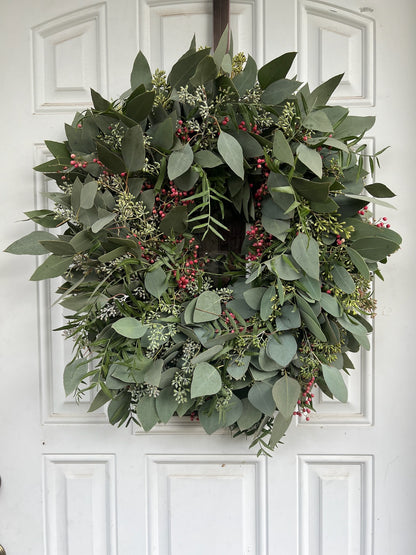 Fresh Seeded Eucalyptus and Pepperberry