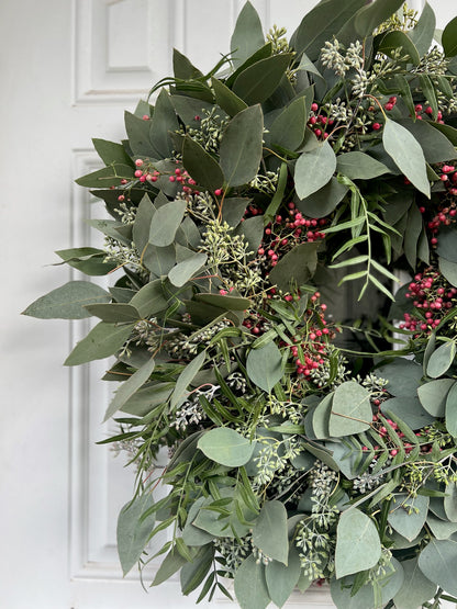 Fresh Seeded Eucalyptus and Pepperberry