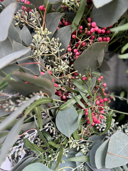 Fresh Seeded Eucalyptus and Pepperberry