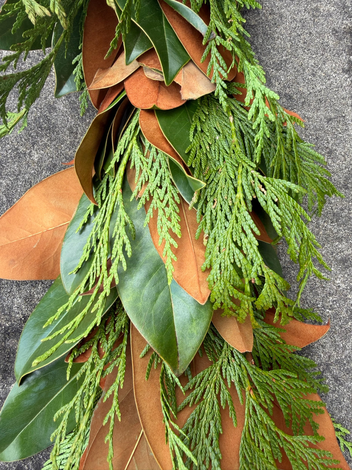 Fresh Cedar and Magnolia Garland