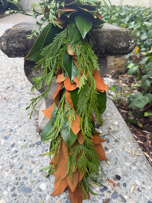 Fresh Cedar and Magnolia Garland