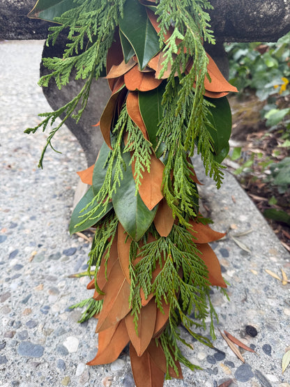 Fresh Cedar and Magnolia Garland