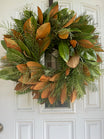 Fresh Grevillea and Magnolia Wreath