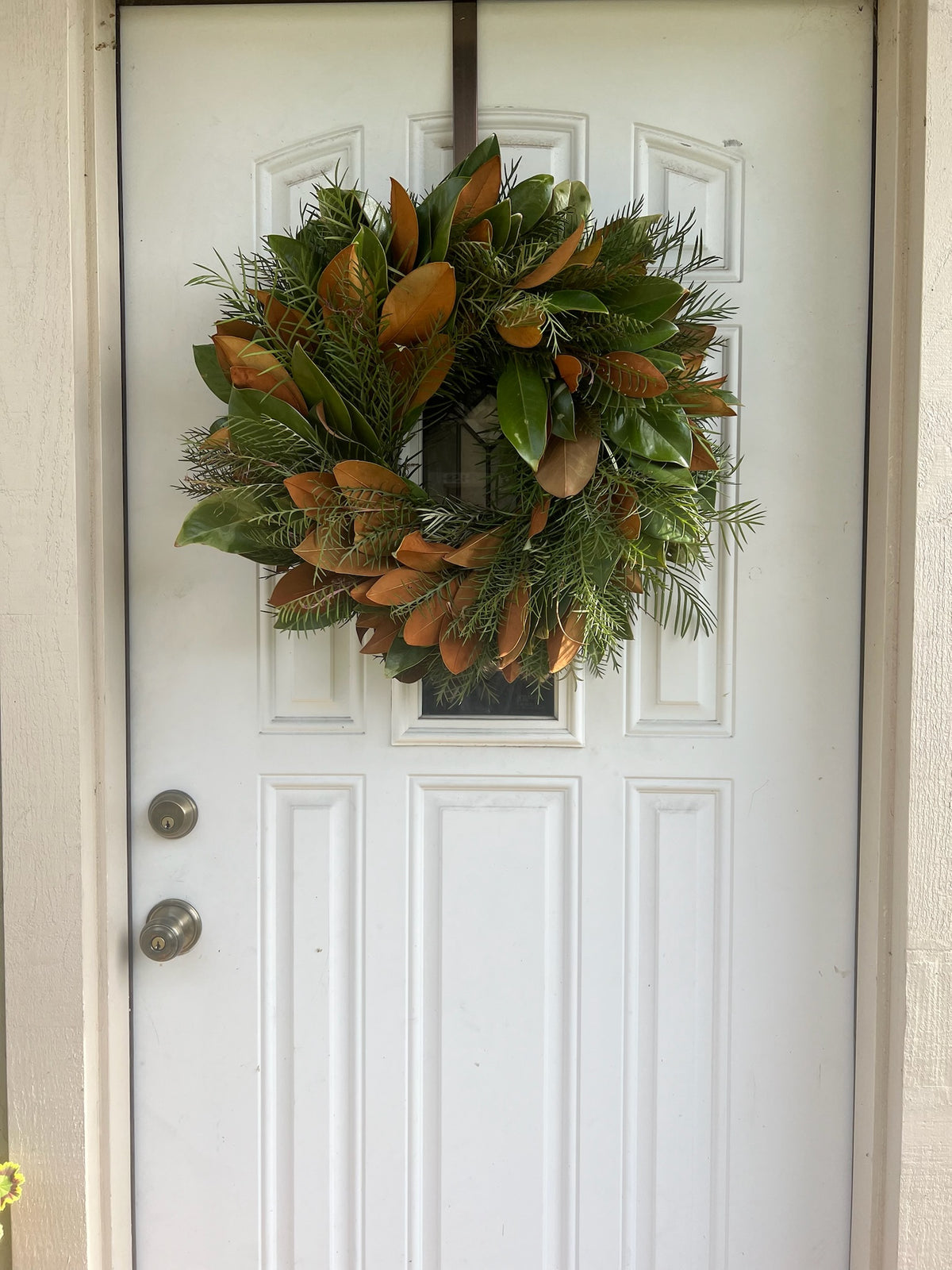 Fresh Grevillea and Magnolia Wreath