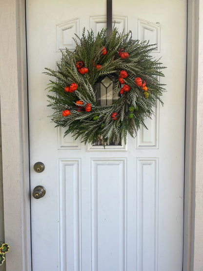 Fresh Grevillea and Pumpkin Tree Wreath