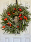 Fresh Grevillea and Pumpkin Tree Wreath