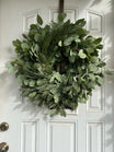 Fresh Silver Dollar Eucalyptus and Pine Wreath