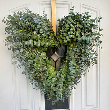 Spiral Eucalyptus Heart Wreath