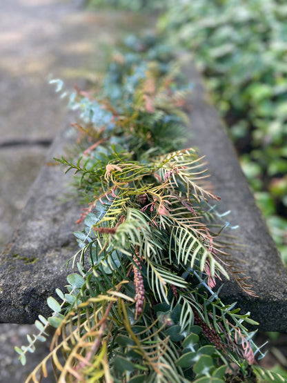 Fresh Spiral Eucalyptus and Grevillea Garland