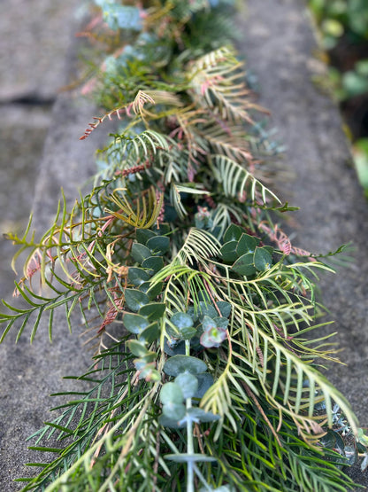 Fresh Spiral Eucalyptus and Grevillea Garland