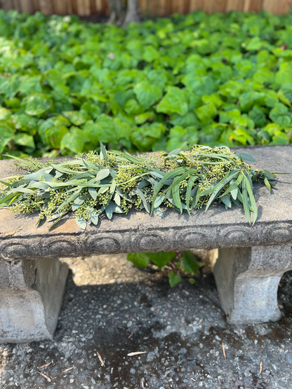 Fresh Seeded and Willow Eucalyptus Garland