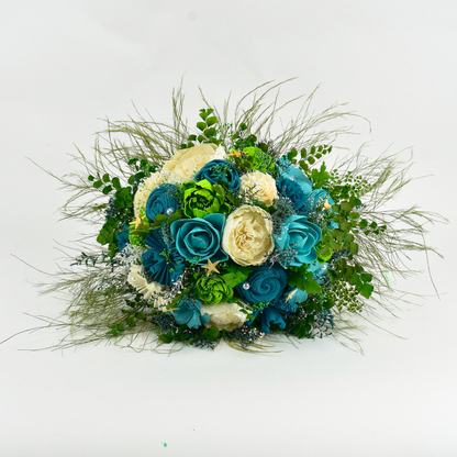 Caribbean Sea Wood Flower Bouquet Collection