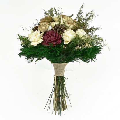 Burgundy Forest Sola Flower Bouquet