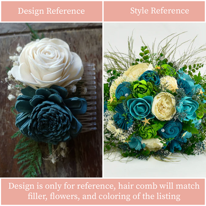 Caribbean Sea Wood Flower Bouquet Collection