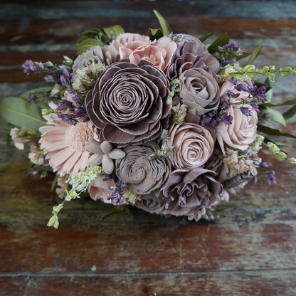 Provencal Jardin Wood Flower Bouquet