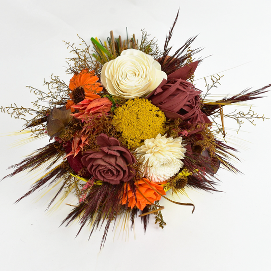 Calico Queen Wood Flower Bouquet Collection