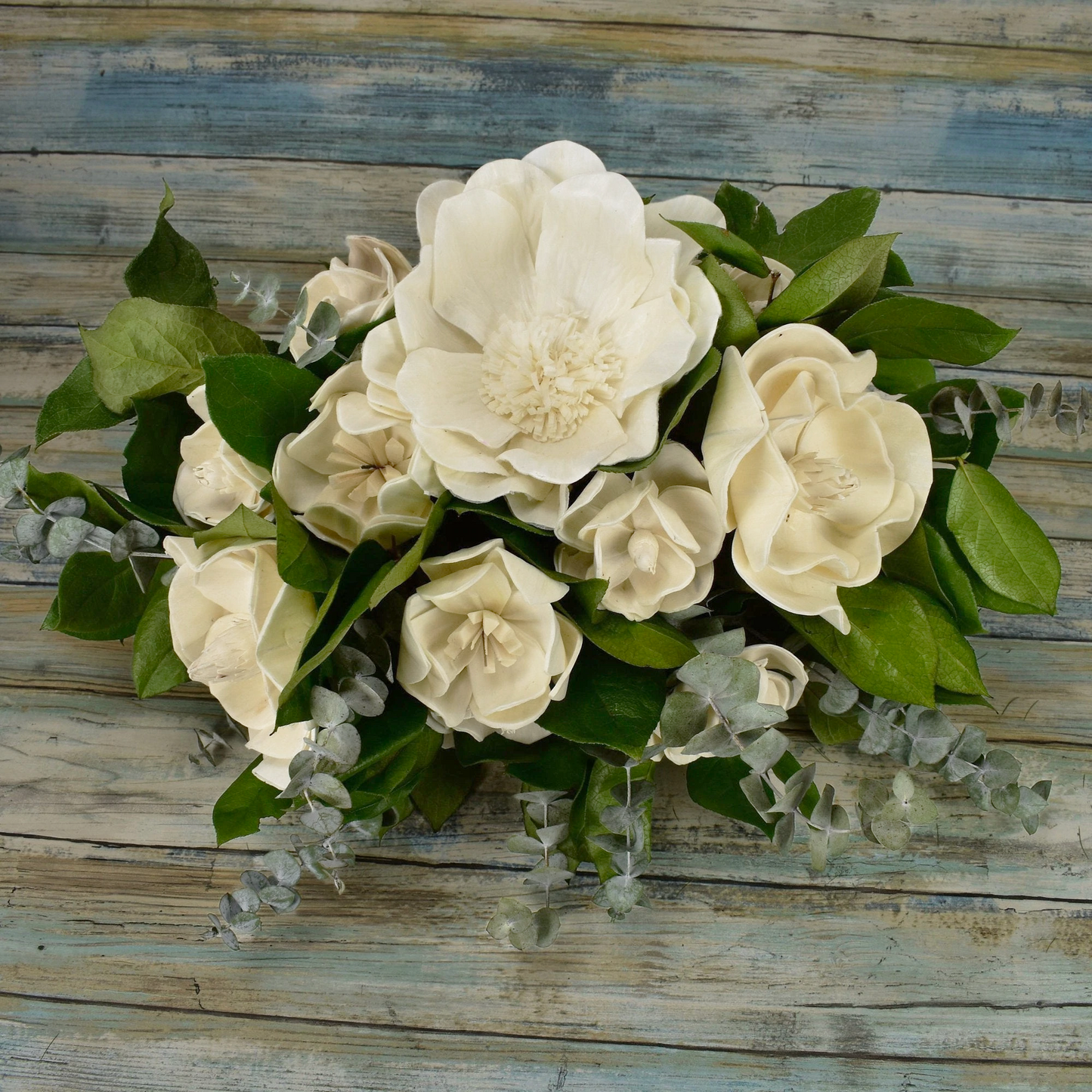 Simply Magnolia Wood Flower Bouquet Collection