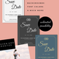 Printable Save The Date Card - Floral Watercolor