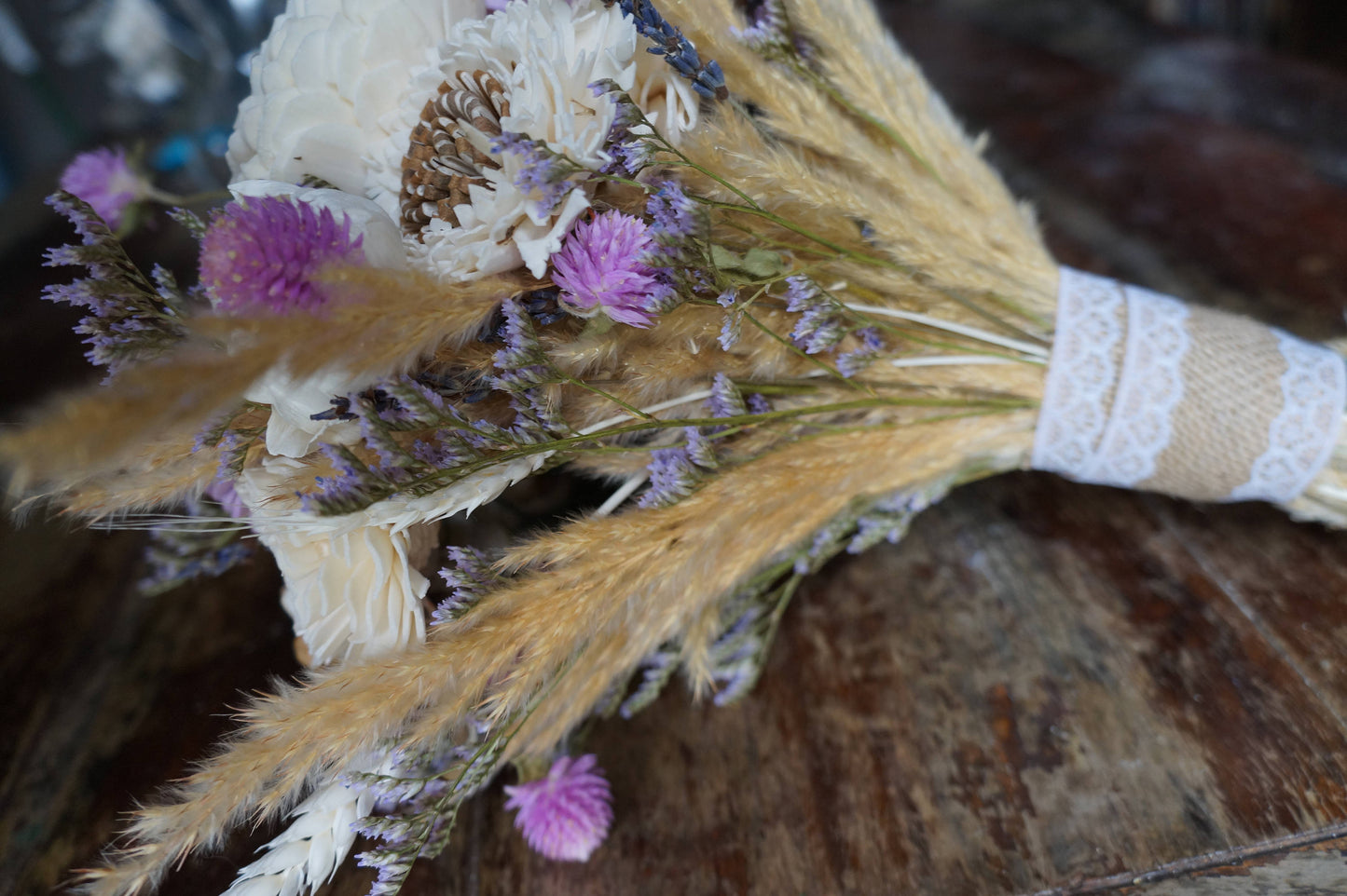 Lavender Dreams Wood Flower Bouquet