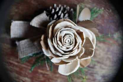Enchanted Forest Sola Flower Corsage
