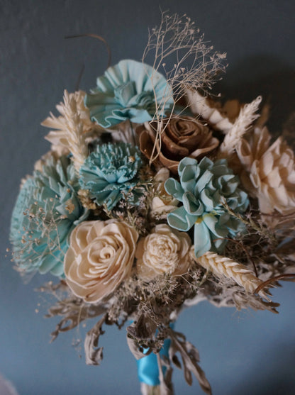It's A Boy! Sola Flower Bouquet // Wood Flower Bouquet, Keepsake Wood Flower Bouquet, Babyshower Bouquet