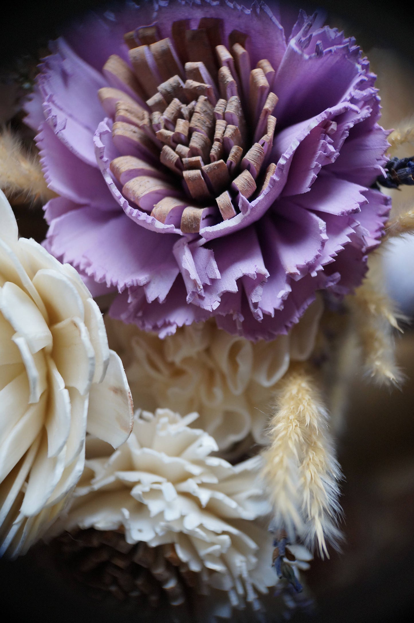Lavender Dreams Wood Flower Bouquet