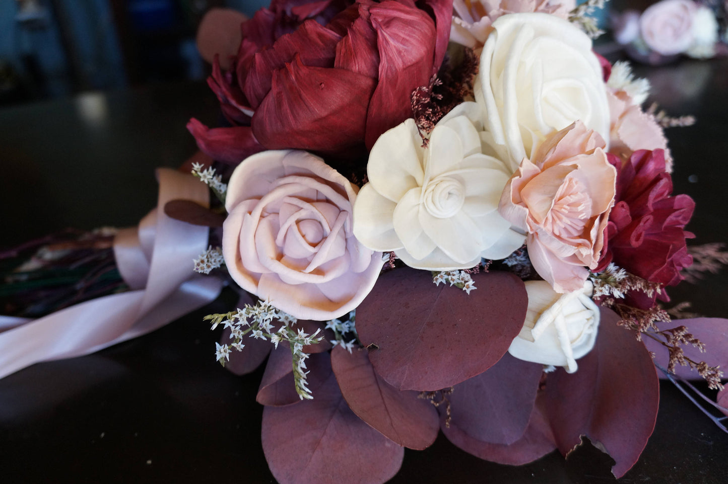 Victorian Wood Flower Bouquet