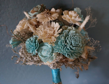 It's A Boy! Sola Flower Bouquet // Wood Flower Bouquet, Keepsake Wood Flower Bouquet, Babyshower Bouquet
