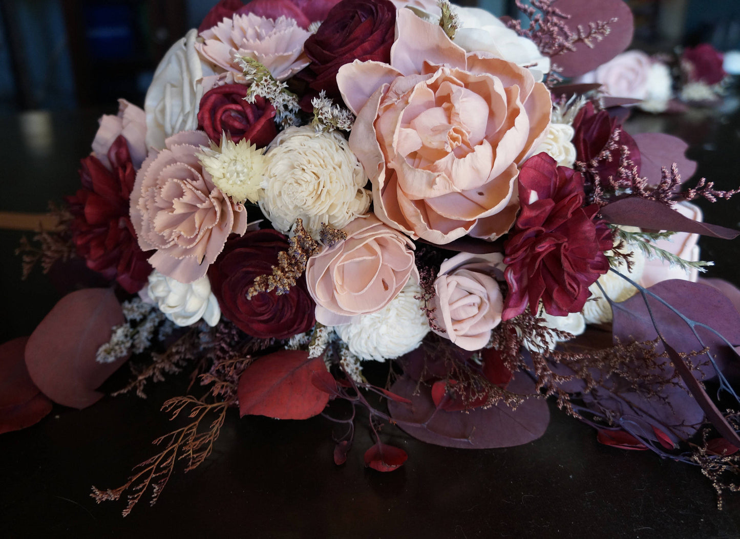 Victorian Wood Flower Bouquet