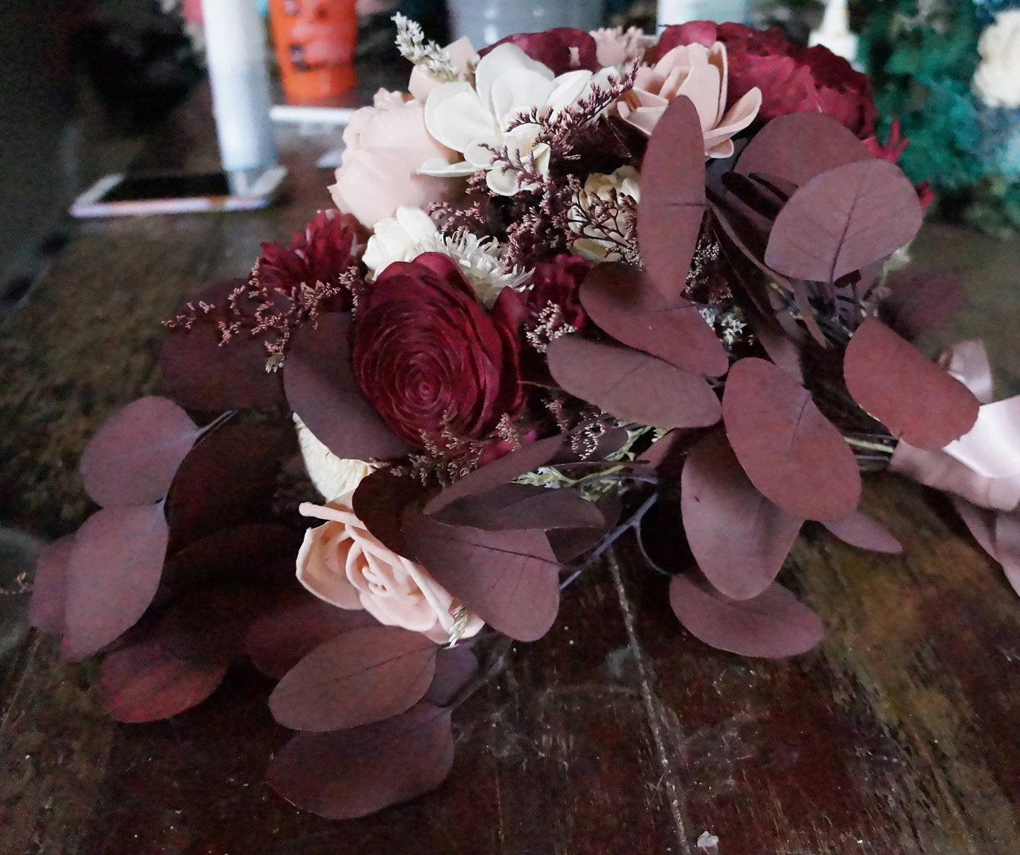 Victorian Wood Flower Bouquet